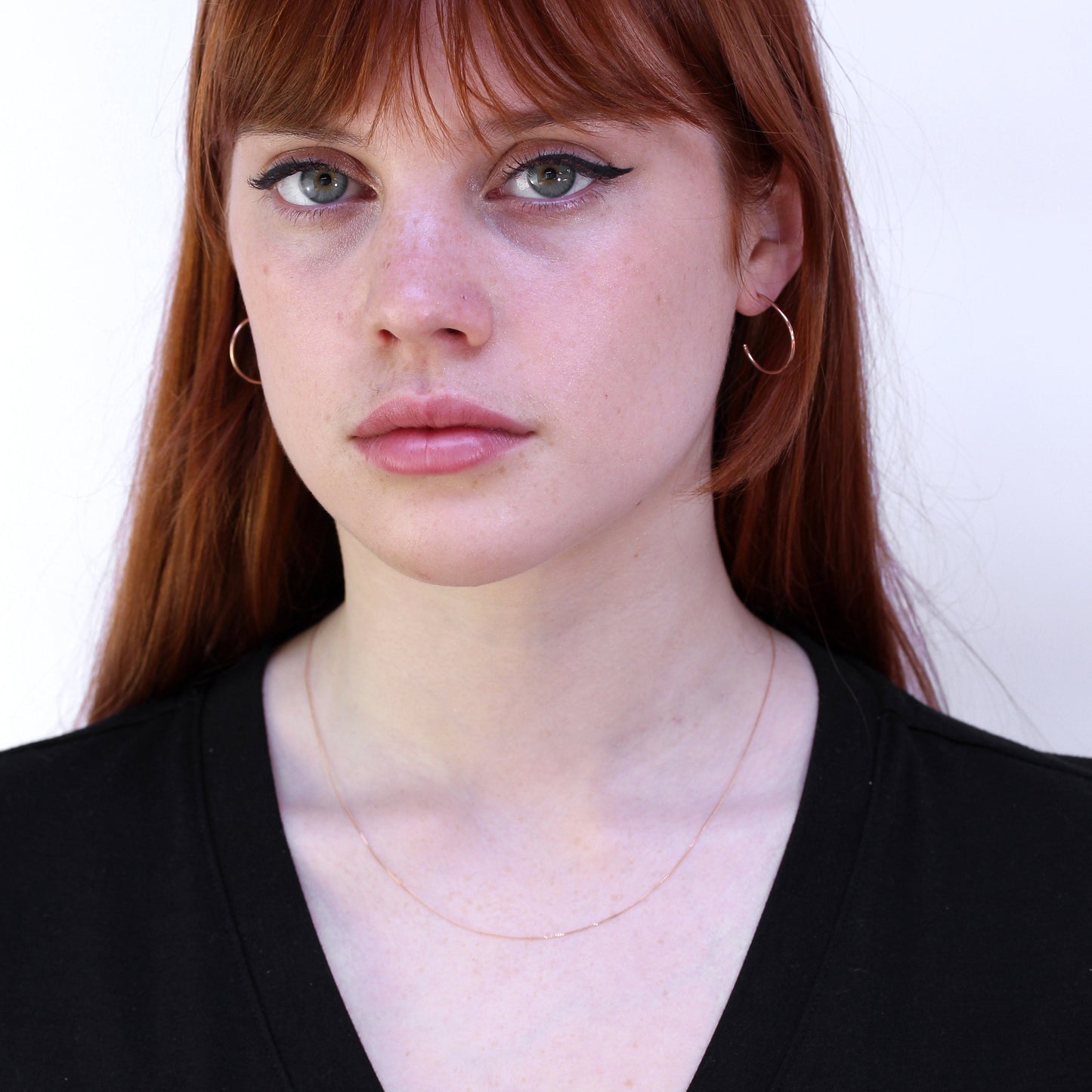 Fine 9ct Rose Gold Diamond Cut Curb Chain 16 - 18 Inches