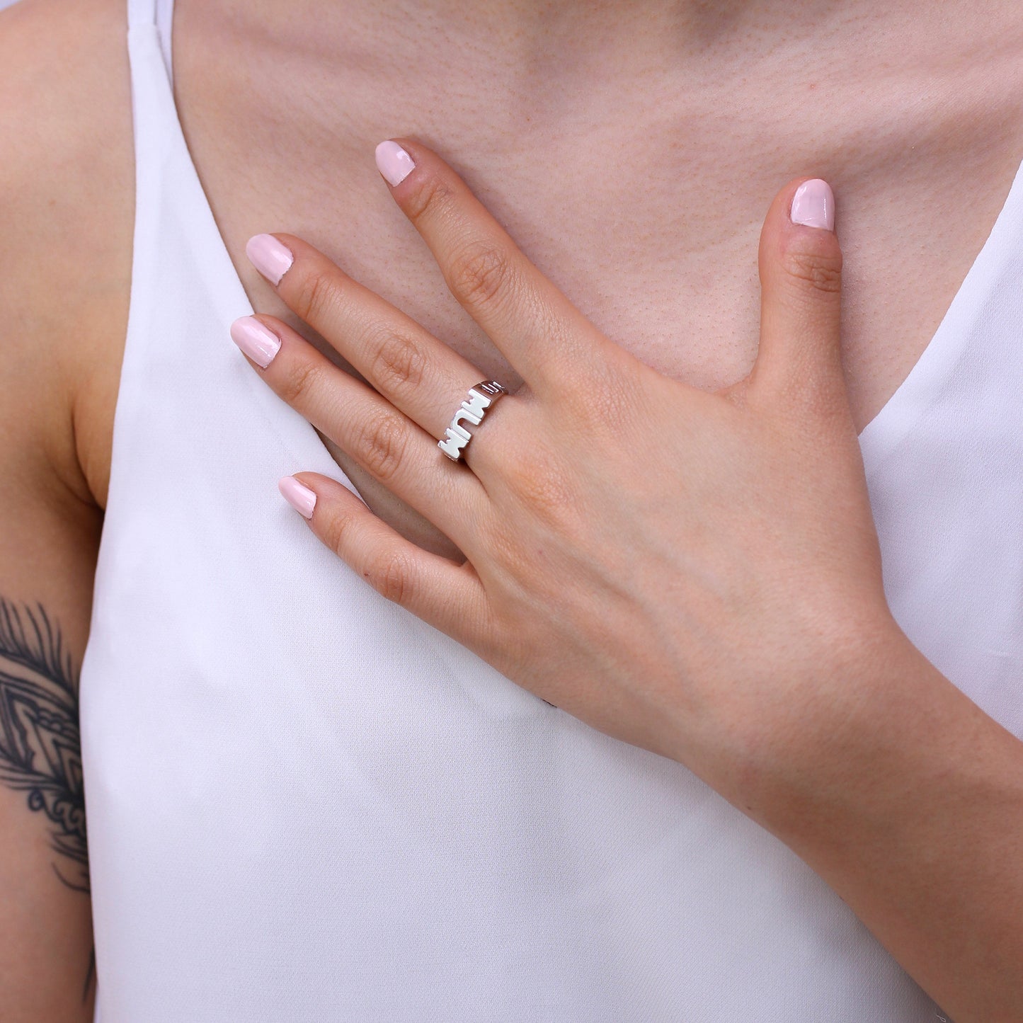 Sterling Silver Mum Ring