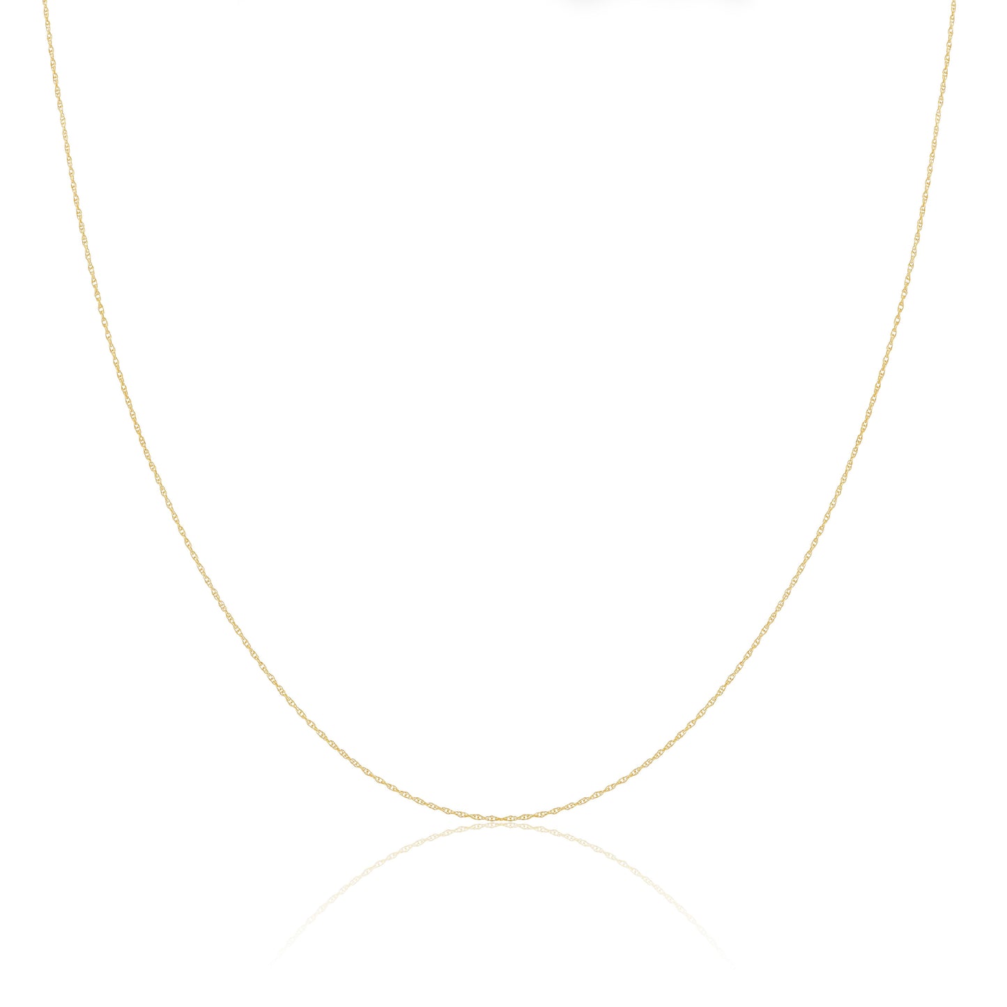 9ct Gold Rope Chain 16 - 18 Inches