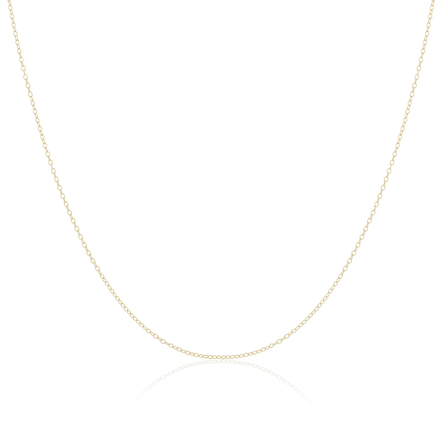 9ct Yellow Gold Trace Chain 16 - 18 Inches