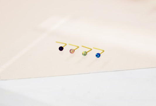 jewellery glossary: nose stud styles