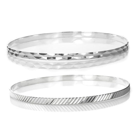 Sterling Silver Slave Bangle