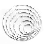Sterling Silver 2mm Hoop Earrings