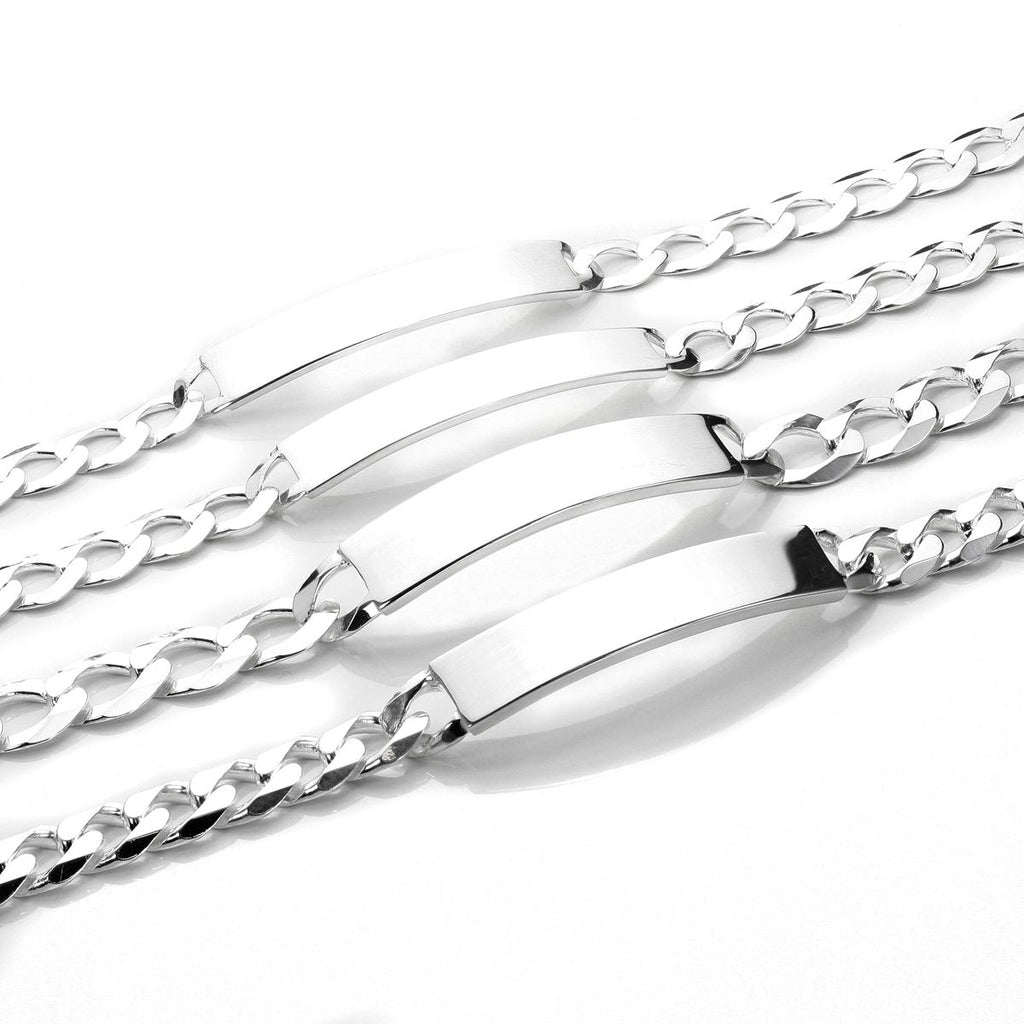 Sterling Silver Gents ID Plate Bracelet
