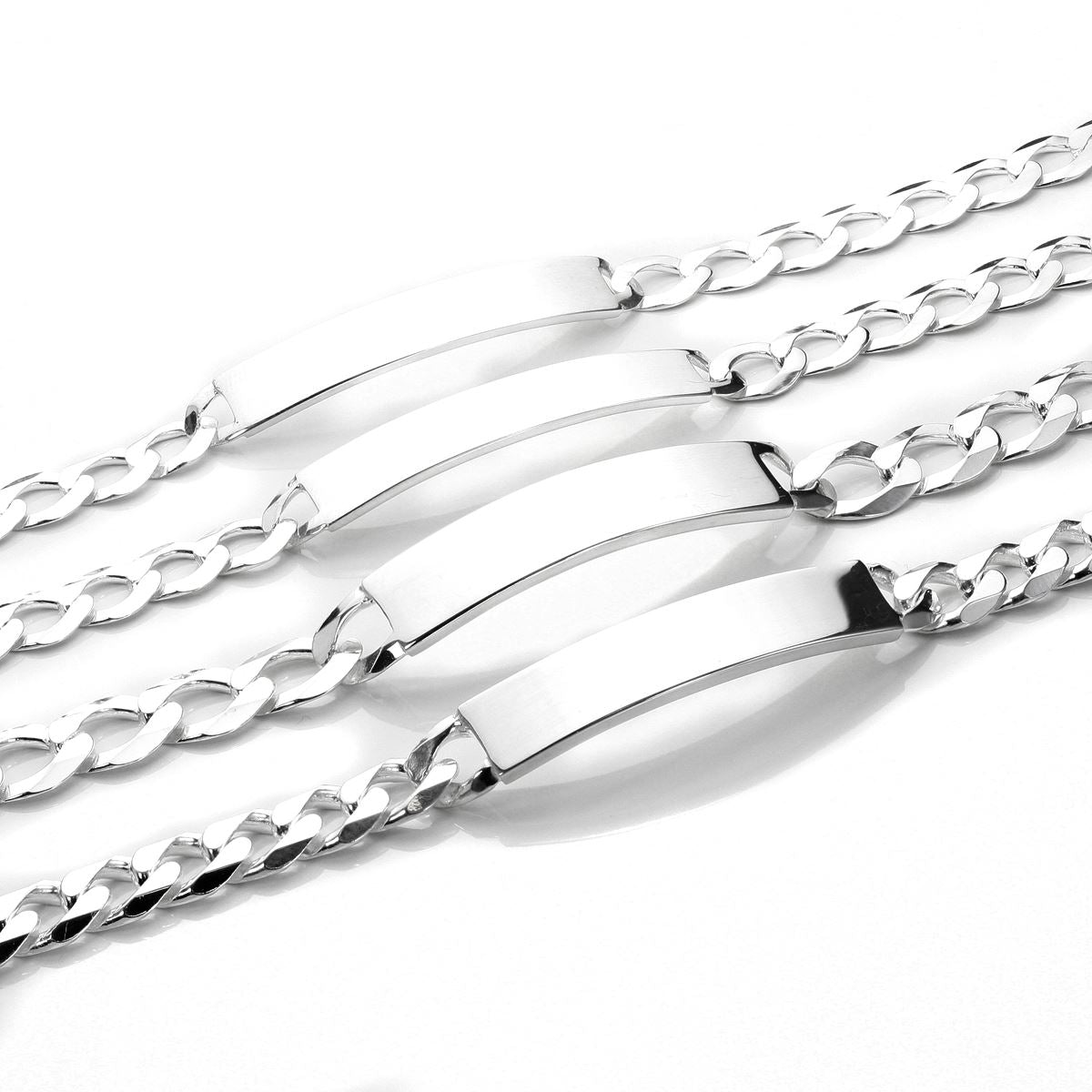 Sterling Silver Gents ID Plate Bracelet