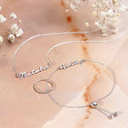 Personalised Sterling Silver Name Adjustable Ring