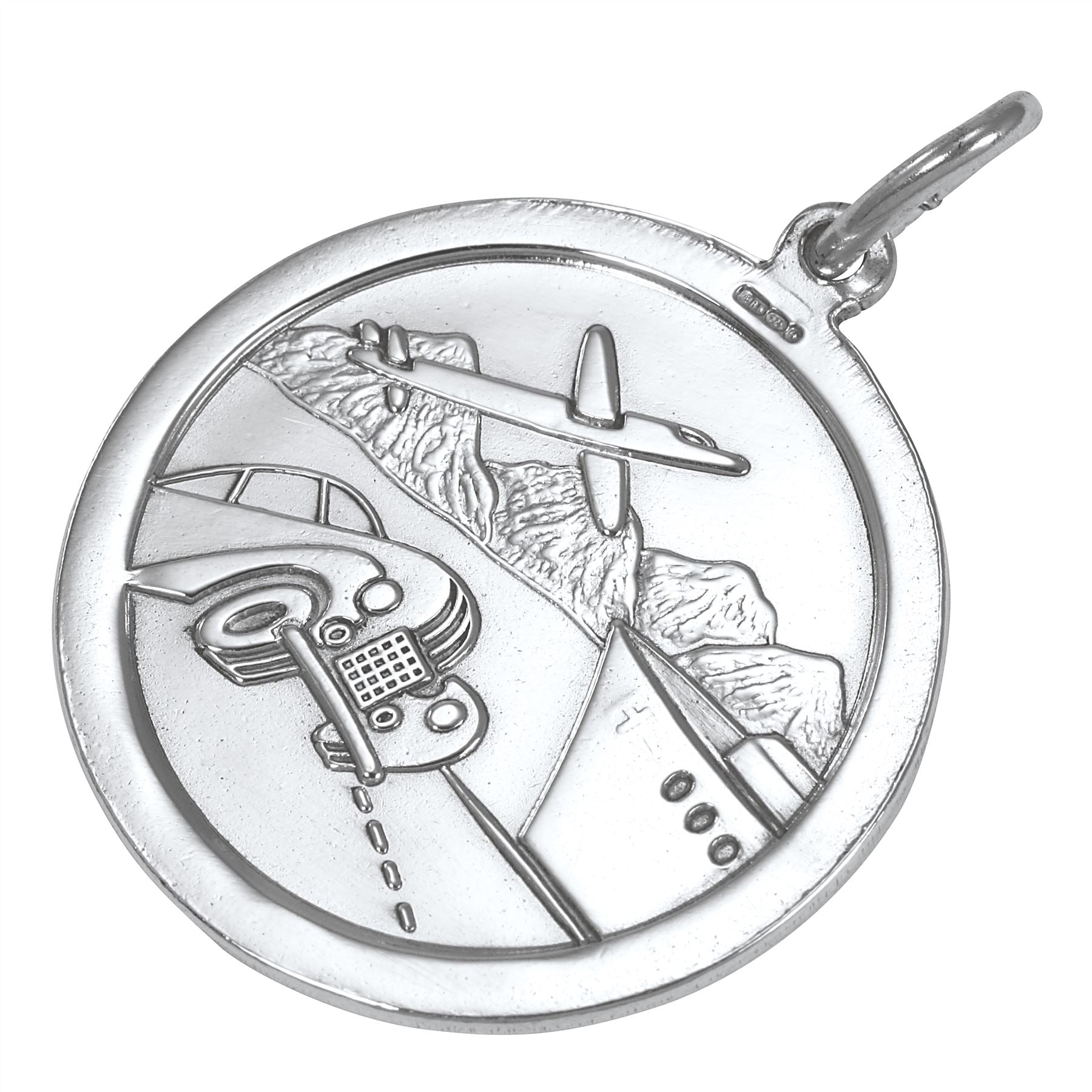 Sterling Silver St Christopher Pendant - Polished or Matt