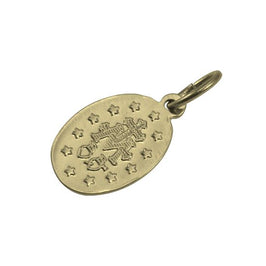 Gold St Mary Pendant - Polished or Matt