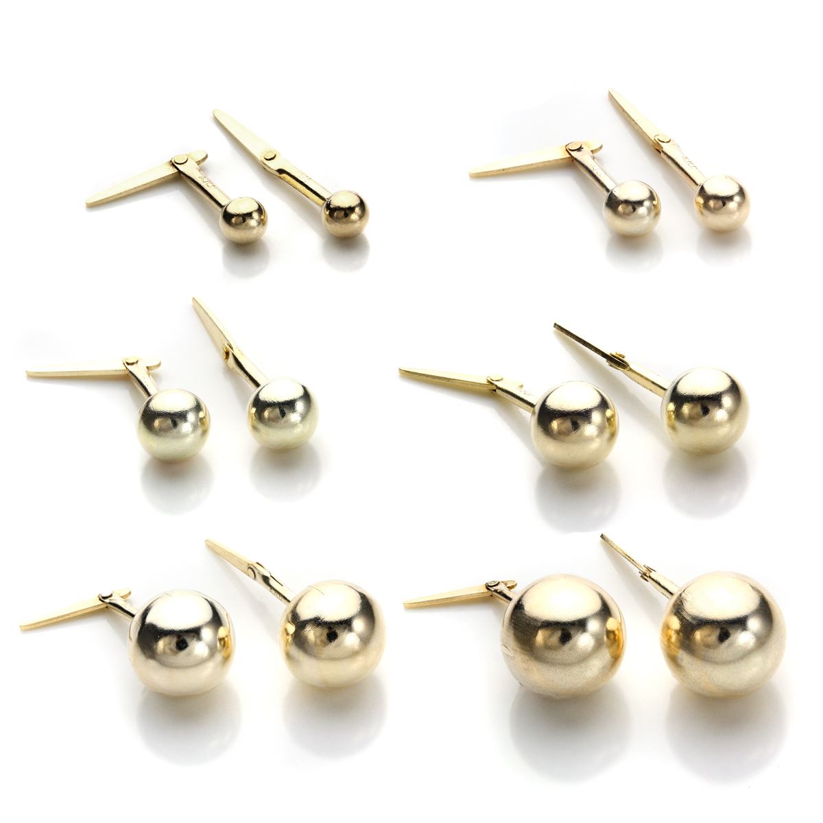 Andralok 9ct Yellow Gold Stud Earrings