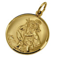 Gold St Christopher Pendant