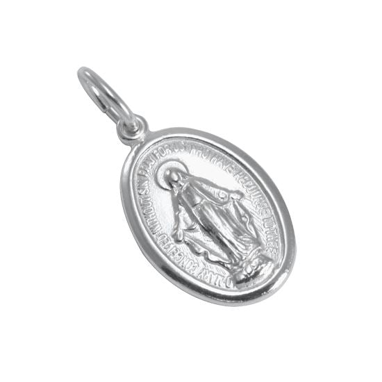 Sterling Silver Miraculous Medal - Polished or Matt