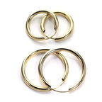 9ct Yellow Gold Hoop Earrings
