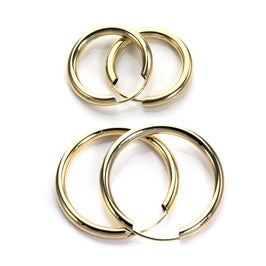 9ct Yellow Gold Hoop Earrings