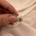 Small Matt Sterling Silver Oval Locket with Angel