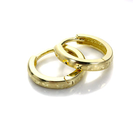 9ct Gold Diamond Cut Huggy Creole Hoops