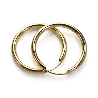 9ct Yellow Gold Hoop Earrings