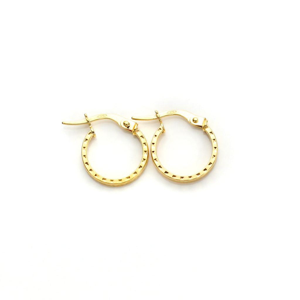 9ct Yellow Gold Hoop Earrings