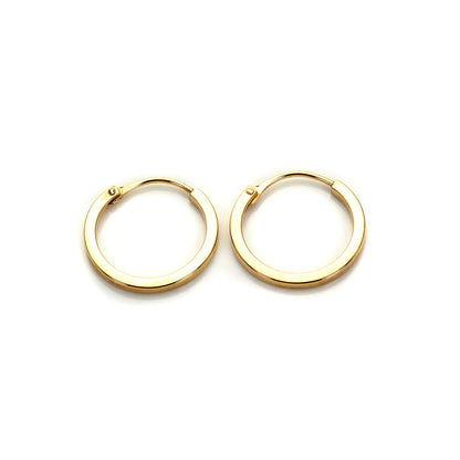 9ct Yellow Gold Hoop Earrings