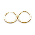 9ct Yellow Gold Hoop Earrings