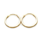 9ct Yellow Gold Hoop Earrings