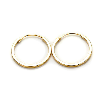 9ct Yellow Gold Hoop Earrings