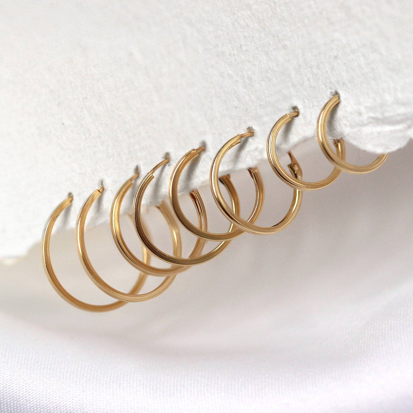 9ct Yellow Gold Hoop Earrings