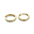 9ct Gold Plain Huggy Hoops