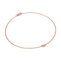 Fine Rose Gold Plated Sterling Silver Wing Belcher Anklet