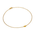 Fine Gold Plated Sterling Silver Wing Belcher Anklet