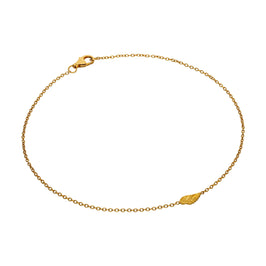 Fine Gold Plated Sterling Silver Wing Belcher Anklet