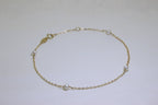 9ct Gold & 3mm Pearl 7.5 Inch Extender Bracelet