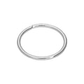 9ct White Gold 24Ga Plain 7mm Nose Ring