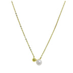 9ct Gold Ball Freshwater Pearl Necklace