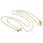 9ct Gold Ball Freshwater Pearl Necklace