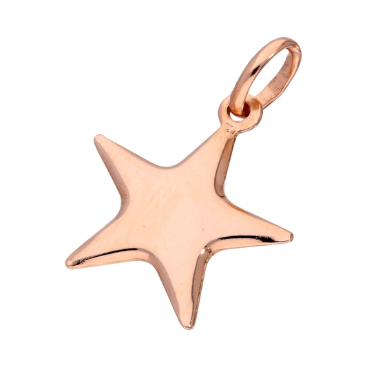 Rose Gold Plated Sterling Silver Star Charm