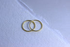 Gold Plated Sterling Silver 9mm Hoop Earrings