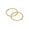 Gold Plated Sterling Silver 9mm Hoop Earrings