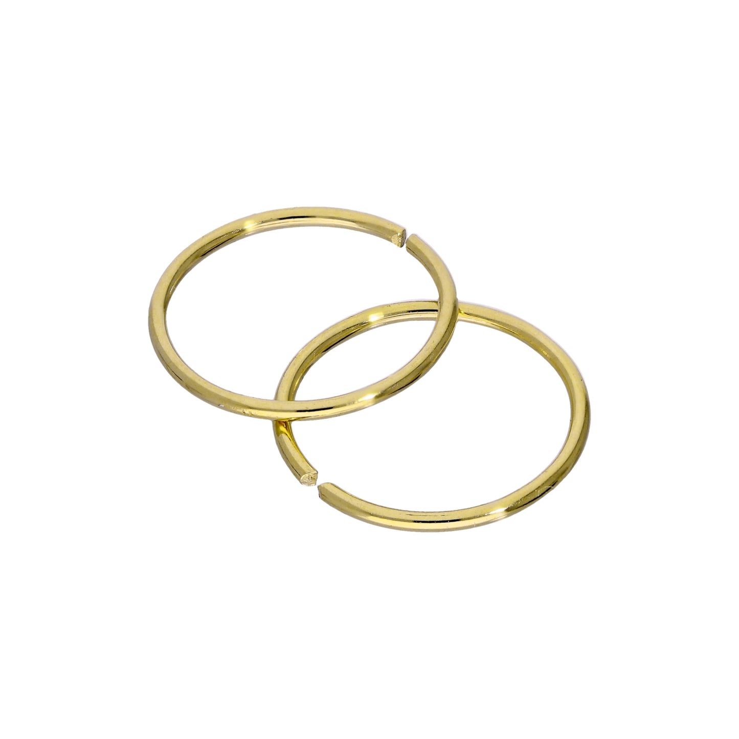 Gold Plated Sterling Silver 9mm Hoop Earrings