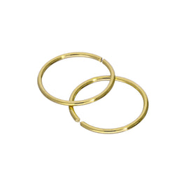 Gold Plated Sterling Silver 9mm Hoop Earrings