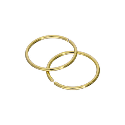 Gold Plated Sterling Silver 9mm Hoop Earrings