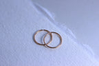 Rose Gold Plated Sterling Silver 9mm Hoop Earrings