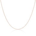 Rose Gold Plated Sterling Silver 14 - 28 Inch Foxtail Chain Necklace