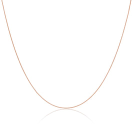 Rose Gold Plated Sterling Silver 14 - 28 Inch Foxtail Chain Necklace