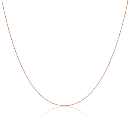 Rose Gold Plated Sterling Silver 14 - 28 Inch Foxtail Chain Necklace