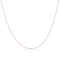 Rose Gold Plated Sterling Silver 14-24 Inch Prince of Wales Chain