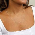Sterling Silver Bobble Diamond Cut Curb Chain 12 - 24 Inches