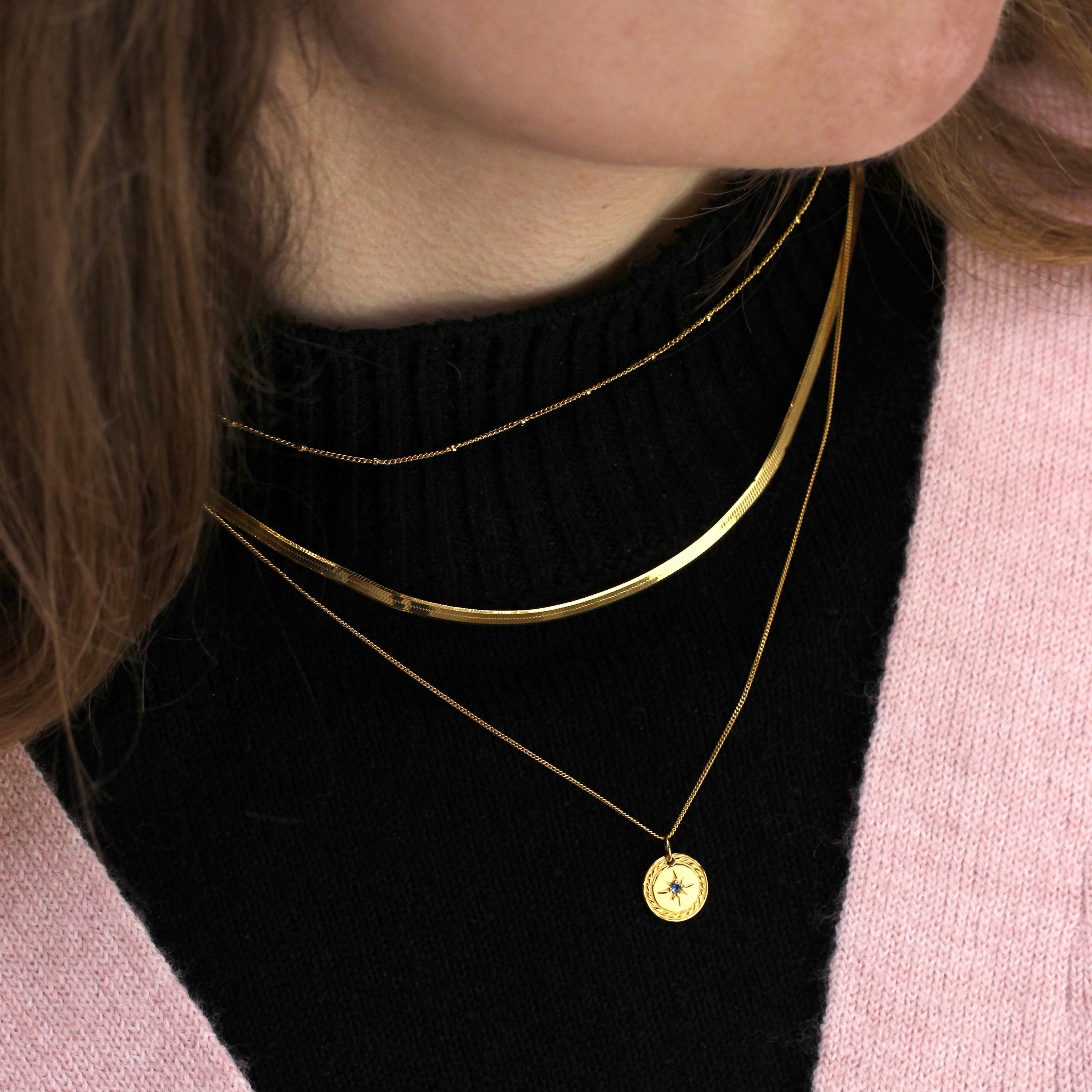 Gold Plated Sterling Silver Beaded Diamond Cut Curb Choker 12-24 Inches Extender