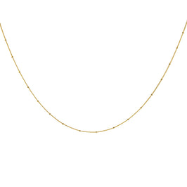 Gold Plated Sterling Silver Beaded Diamond Cut Curb Choker 12-24 Inches Extender