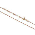 Rose Gold Plated Sterling Silver Bobble Chain 12-24 Inches