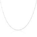 Sterling Silver 1mm Beaded Snake Chain Choker 12 Inch + 3 Inch Extender